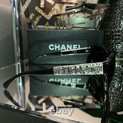 Chanel Sunglasses Limited Edition Swarovski Crystal 5298-B Black VERY RARE