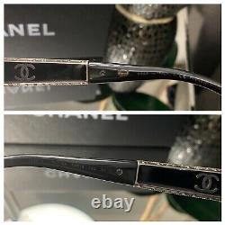 Chanel Sunglasses Limited Edition Swarovski Crystal 5298-B Black VERY RARE