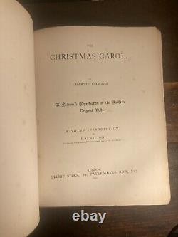 Charles Dickens A Christmas Carol 1890 First Limited Edition Very Rare