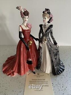 Coalport Figurine Venetian Masked Ball Limited Edition Of 750 Very Rare