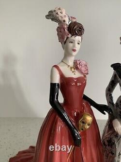 Coalport Figurine Venetian Masked Ball Limited Edition Of 750 Very Rare