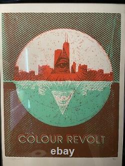 Colour Revolt Limited Edition Screen-Printed Tour Poster 2/150 VERY RARE
