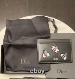 Dior x Kaws Bee Card Holder Wallet Pink. Very Rare Limited