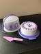 Disney Limited Unicorn Sophia? Tupperware Taker Fancy Cake+server? Very Rare New