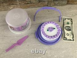 Disney Limited Unicorn Sophia? Tupperware Taker Fancy Cake+server? Very Rare New