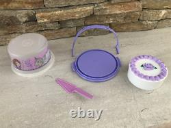 Disney Limited Unicorn Sophia? Tupperware Taker Fancy Cake+server? Very Rare New