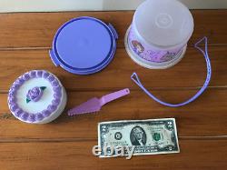 Disney Limited Unicorn Sophia? Tupperware Taker Fancy Cake+server? Very Rare New
