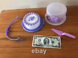 Disney Limited Unicorn Sophia? Tupperware Taker Fancy Cake+server? Very Rare New
