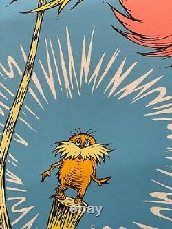 Dr. Seuss Art The Lorax Book Cover Limited Edition Very RARE MINT