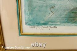 Edna Hibel Artist Proof and Pastels Framed Lithograph Artwork Very Rare Limited