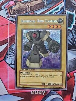Elemental Hero Clayman EHC2-EN002 Very Lightly Played VLP Secret Rare