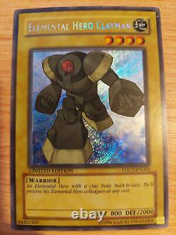 Elemental Hero Clayman EHC2-EN002 Very Lightly Played VLP Secret Rare