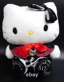 F/S Hello Kitty Plush doll Black Gothic Lolita Limited 711 Very RARE