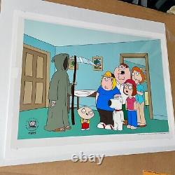 Family Guy Cel Death Is A Bitch Hand Painted Limited Edition Very Rare Cell