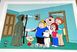 Family Guy Cel Death Is A Bitch Hand Painted Limited Edition Very Rare Cell