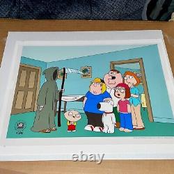 Family Guy Cel Death Is A Bitch Hand Painted Limited Edition Very Rare Cell