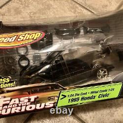 Fast & Furious Speed Shop 1995 Honda Civic Street 124 NIB Very Rare Black