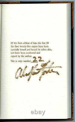 Fiction INTO THE OUT OF by Alan Dean Foster. 1986. VERY RARE, limited, signed