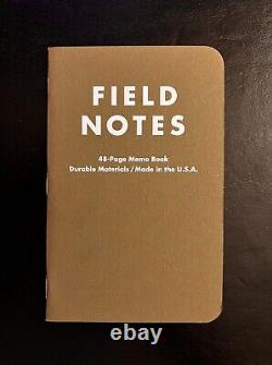 Field Notes Limited Edition 09 Balsam Fir Winter 2010 VERY RARE Single Unused