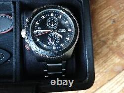 Fossil Chronograph Watch Very RARE Limited Boxset Watch & 7 Straps