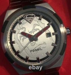 Fossil SUPERMAN Watch Urban Red LL1036 Limited Edition Very Rare Ship Free USA