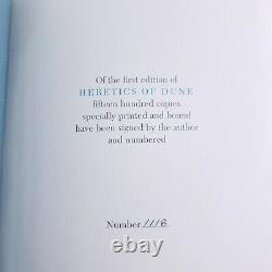 Frank Herbert Heretics of Dune Signed Numbered Limited First Edition Very Rare