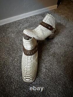 Freebird LIMITED EDITION VERY RARE! Steve Train Open Heeled Snake Skin Clog