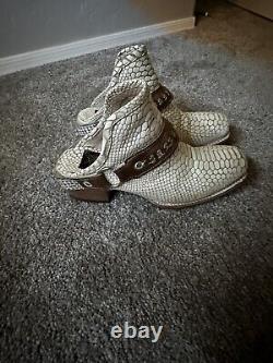 Freebird LIMITED EDITION VERY RARE! Steve Train Open Heeled Snake Skin Clog