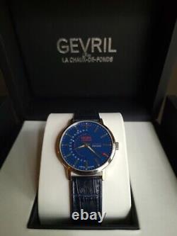 Gevril Guggenheim Super-Thin Automatic Dateflip NWT Very Limited Edition Rare