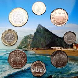 Gibraltar 8 Coin Set 1 Pence 2 Pounds 2024 Very Rare Limited Edition 300 Sets