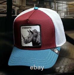 Goorin Bros The Farm Trucker Hat On The Strength Rhino Limited Edition Very Rare