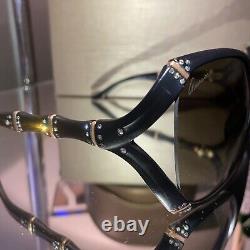 Gucci Sunglasses Black Limited Edition Swarovski Crystal 3508-B VERY RARE