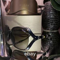 Gucci Sunglasses Black Limited Edition Swarovski Crystal 3508-B VERY RARE