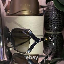 Gucci Sunglasses Black Limited Edition Swarovski Crystal 3508-B VERY RARE