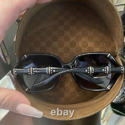 Gucci Sunglasses Black Limited Edition Swarovski Crystal 3508-B VERY RARE