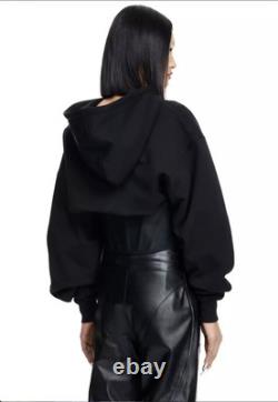 H&M x MUGLER XXL Corset Waist Zip-Through Hoodie Very Rare LIMITED EDITION