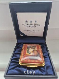 Halcyon Days Agneatha with the Apple Enamel Box Very Rare, Limited edition