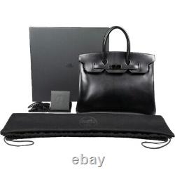 Hermès So Black Box Calfskin Birkin 35 Very Rare And Very Limited