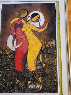 Huong very rare Vietnamese original lithograph limited ed/ hand signed