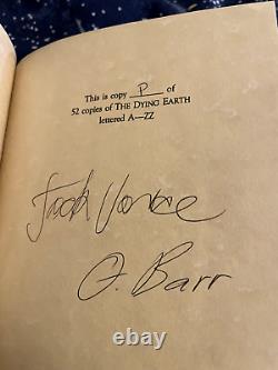 Jack Vance The Dying Earth, Limited HB Ed, 16/52 copies, Signed VERY RARE