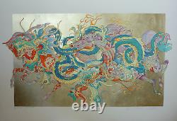 L'annee du Dragon by GUILLAUME AZOULAY Hand Signed Limited Serigraph! Very Rare