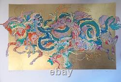 L'annee du Dragon by GUILLAUME AZOULAY Hand Signed Limited Serigraph! Very Rare