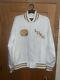 Luc Belaire Varsity Jacket White/ Gold Size Xl Very Rare Limited Edition