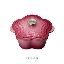 Le Creuset Flower Cocotte Pink Berry Limited From Japan FreeShipping Very rare
