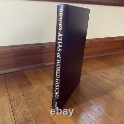 Leather bound book The Times Atlas of World History Very Rare # Limited Edition
