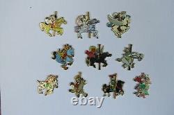 Limited Edition (1600) Disney Carousel Complete Mystery Pin Set Very Rare
