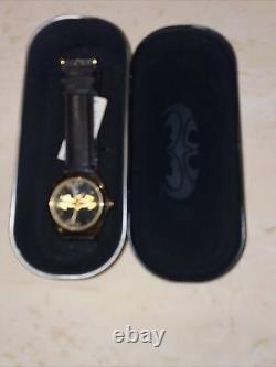 Limited Edition 1997 Fossil BATMAN & ROBIN GOLD Watch #224/1000 VERY RARE