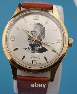 Limited Edition Vintage Helvatia Swiss Officer Henri Guisan 2nd WW Very Rare NOS