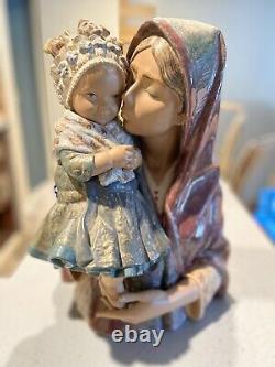 Lladro MOTHER KISS CHILD MIMOS # 1329 Limited Edition 494/750 Very Rare