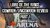 Lord Of The Rings Common Uncommon Review Part 1 Gold Artifacts White Limited Level Ups